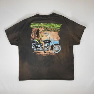 Harley Davidson Jamaica Tie Dye Pin Up Girl T-shirt - L